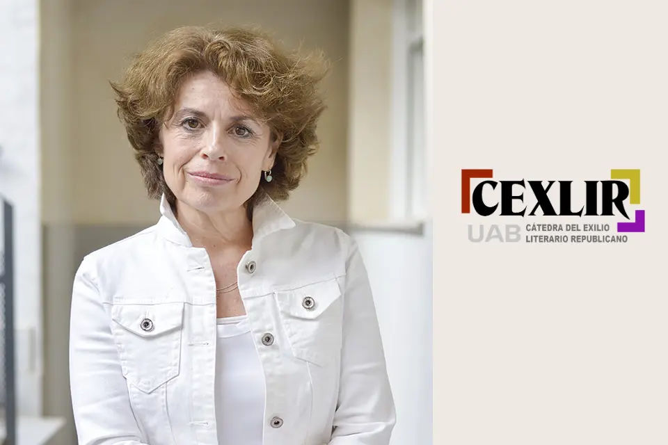 La Dra. Verónica Azcue nombrada miembro de la CEXLIR de la Universitat Autònoma de Barcelona Official portrait of university professor with CEXLIR logo next to it.